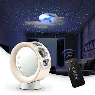 LITENERGY LED Sky Projector Light, Galaxy Lighting, Nebula Star Night Lamp with Base and Remote Cont...