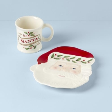 Lenox Holiday 2-Piece Cookies for Santa Set Perfect for Family