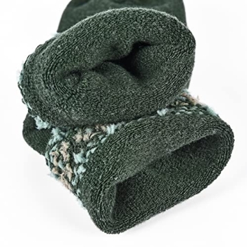 NinetoFiveLife Pack of 4 Womens Merino Wool Socks Winter Hiking Socks Knit Outdoor Recreation Socks Warm Soft and Comfortable