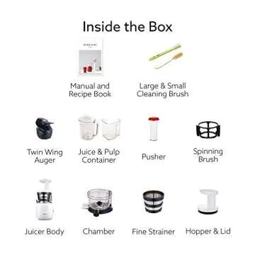 Hurom HP Renewed Slow Juicer - Mint | High Yield | Quiet 150 Watt Motor | BPA Free | 350ml (11.8oz) Chamber | Slow Squeeze | Quick & Easy Assembly | Cold Press Masticating Juicer