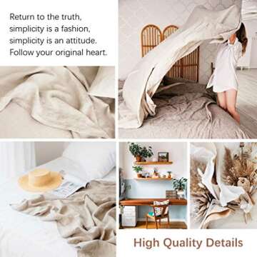 Luxurious BISELINA Linen Cotton Blender Flat Sheet