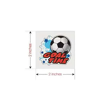 ArtCreativity Sports Temporary Tattoos for Kids -Pack of 144 Individual Kids Tattoos Non-Toxic 2 Inch Sports Party Favors, Sports Birthday Party Decorations, Soccer Party Favors, Football Party Favors