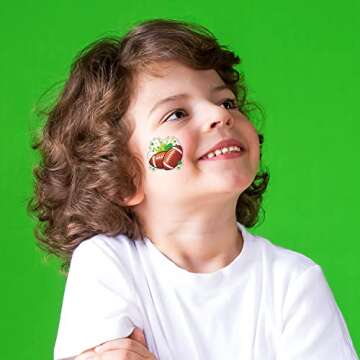 ArtCreativity Sports Temporary Tattoos for Kids -Pack of 144 Individual Kids Tattoos Non-Toxic 2 Inch Sports Party Favors, Sports Birthday Party Decorations, Soccer Party Favors, Football Party Favors
