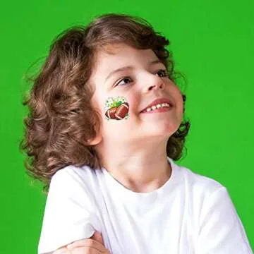 ArtCreativity Sports Temporary Tattoos for Kids -Pack of 144 Individual Kids Tattoos Non-Toxic 2 Inch Sports Party Favors, Sports Birthday Party Decorations, Soccer Party Favors, Football Party Favors