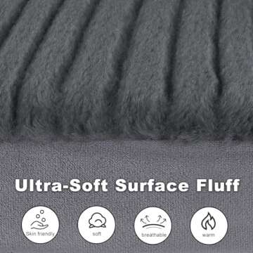 Kudoggy XXLarge Dog Bed, Orthopedic Dog Beds for Large Dogs, Dog Sofa Bed with L-Shaped Bolster, Memory Foam Dog Bed with Waterproof Liner and Washable Cover, 47"x35", Grey