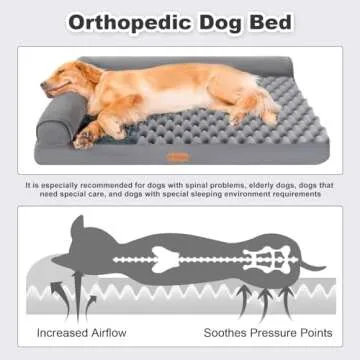 Kudoggy XXLarge Orthopedic Dog Bed for Large Dogs