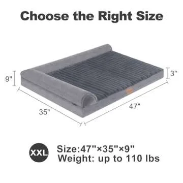 Kudoggy XXLarge Orthopedic Dog Bed for Large Dogs