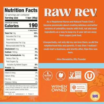 Creamy Peanut Butter & Sea Salt "New & Improved Glo" Vegan Protein Bars, 13g Protein with Only 2g of Sugar, Pack of 12