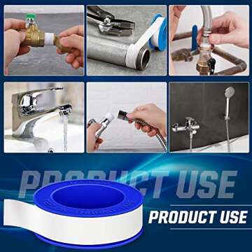 Reliable DUPPCOS Teflon Tape for Plumbers and DIYers