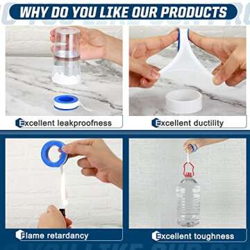 Reliable DUPPCOS Teflon Tape for Plumbers and DIYers