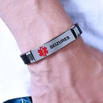 Stylish Medical Alert ID Bracelet for Safety and Comfort