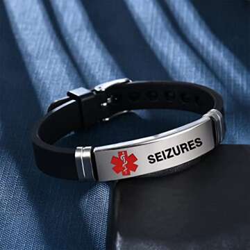 Stylish Medical Alert ID Bracelet for Safety and Comfort