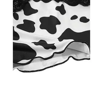 Cow Print Pajama Set - Cute Summer Sleepwear for Women