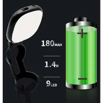Coyktonty OSMO Pocket 3 Small Auxiliary Light, LED Video Light Auxiliary Lighting Filming Light 180 mAh Rechargeable for DJI Pocket 3