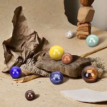 8 Planets Handmade Natural Gemstone Solar System Model Set Office Desk Home Decorations Celestial Creative Gift for Kids, Men, Women