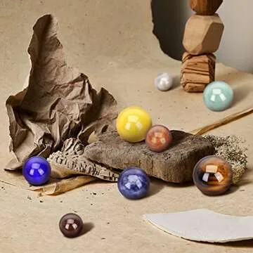 8 Planets Handmade Natural Gemstone Solar System Model Set Office Desk Home Decorations Celestial Creative Gift for Kids, Men, Women