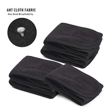 Noverlife Black Spa Headband Set for Beauty & Relaxation