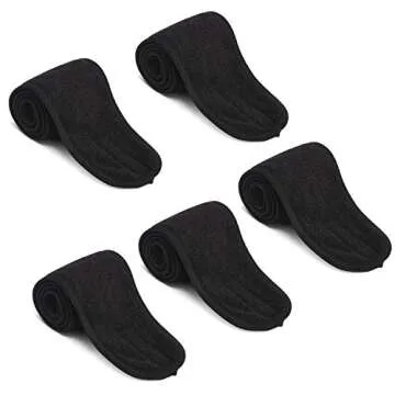 Noverlife Black Spa Headband Set for Beauty & Relaxation