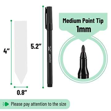 Mr. Pen Plastic Plant Labels - 100 Durable Waterproof Tags