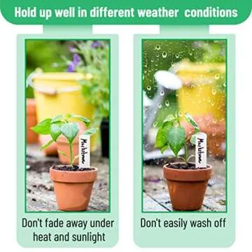Mr. Pen Plastic Plant Labels - 100 Durable Waterproof Tags