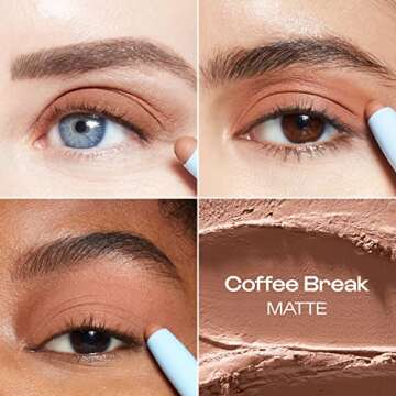 ALLEYOOP 11th Hour Cream Eye Shadow Sticks - Coffee Break (Matte) - Award-winning Eyeshadow Stick - ...