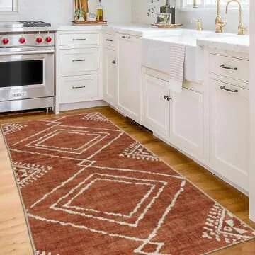 ReaLife Washable Area Rug Runner - Moroccan Diamond Style