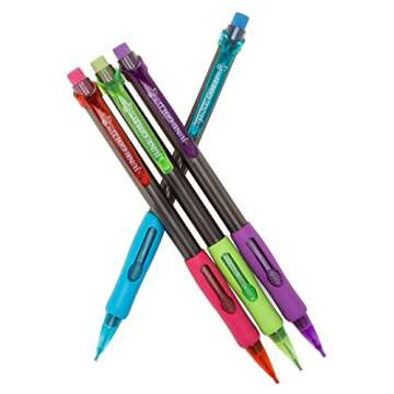 June Gold 72 Mechanical Pencils, 0.7 mm HB #2 Lead, 2 Lead Dispensers/w 220 Refills & 16 Erasers, Br...