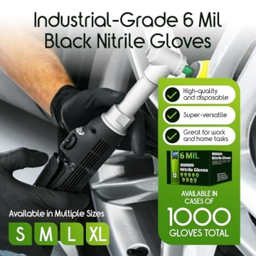 Inspire Heavy Duty 6Mil Nitrile Gloves for Protection