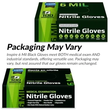 Inspire Heavy Duty 6Mil Nitrile Gloves for Protection
