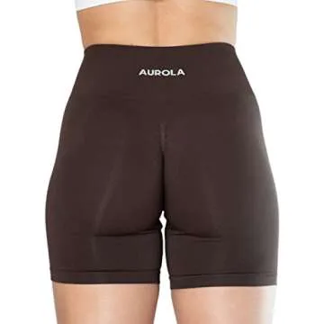 AUROLA Intensify Workout Shorts for Women Seamless Scrunch Short Gym Yoga Running Sport Active Exerc...