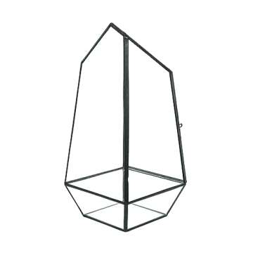 Terrarium Indoor Plant Holder Geometric Glass Vessel Container for Indoor Plants, Succulent, Moss, A...