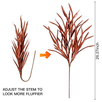 Sggvecsy 6 Pcs Artificial Fall Leaves for Home Decor