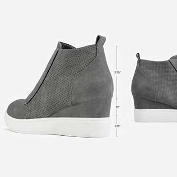 DREAM PAIRS Platform Wedge Sneakers Ankle Booties for Women