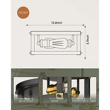 Audickic Vintage Industrial Flush Mount Ceiling Light