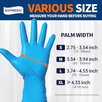 Supmedic Nitrile Exam Gloves - Powder-Free, Latex-Free