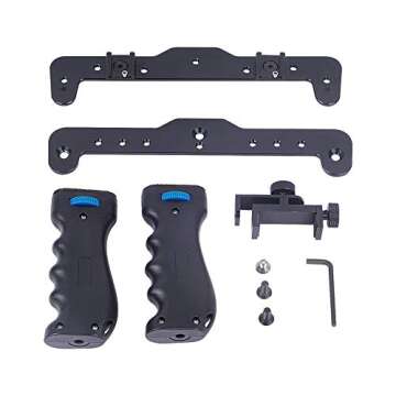 YELANGU Aluminum Smartphone Video Rig Filmmaking Recording Vlogging Rig Case,Cell Phone Movies Mount Stabilizer for Mobile Phone Film Maker Videographer for iPhone Xs Max XR X 8 7 Plus