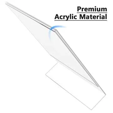 MaxGear Acrylic Sign Holder 3 Pack for Menus & Flyers