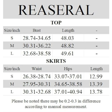 REASERAL Women's Summer Skirt Outfits Sexy Vacation Travel