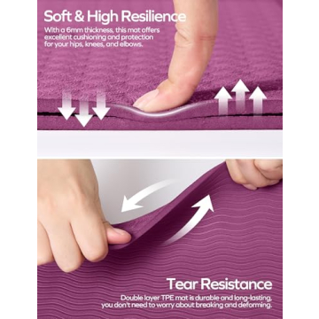 Ewedoos Eco-Friendly Non-Slip Yoga Mat for Stability