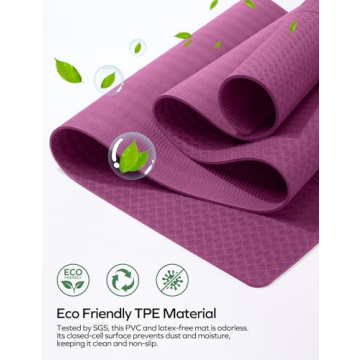 Ewedoos Eco-Friendly Non-Slip Yoga Mat for Stability