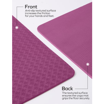 Ewedoos Eco-Friendly Non-Slip Yoga Mat for Stability