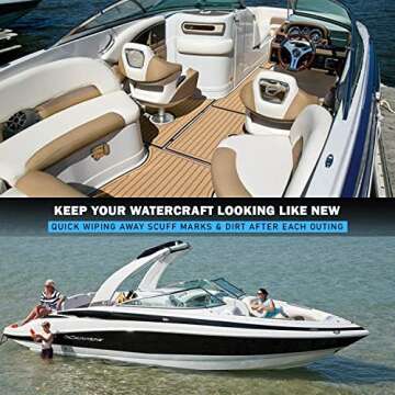 WavesRx Marine Grime & Scuff Remover Pads (Boat Erasers) | Cleaning & Polishing Sponges for Jet Boat...