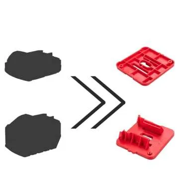Crtbelfy Battery Holder for Milwaukee M18 Batteries 10 Pack