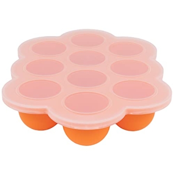 WeeSprout Silicone Freezer Tray with Clip on Lid Perfect Food Storage Container for Homemade Baby Fo...