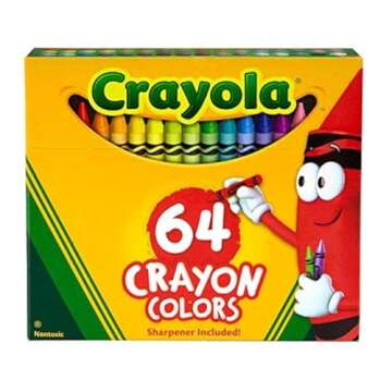 Crayola Crayon Set with 64 Vibrant Colors for Kids
