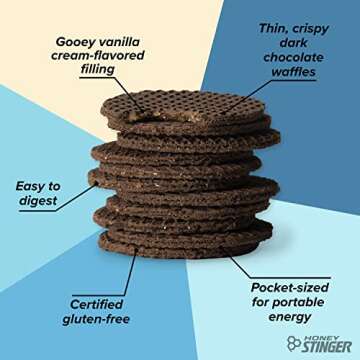 Honey Stinger Gluten Free Energy Waffle Cookies & Cream