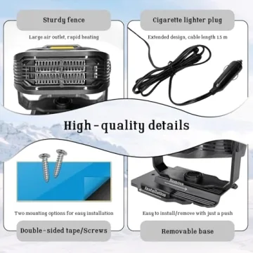 Compact Demohome Car Heater for Fast Winter Comfort