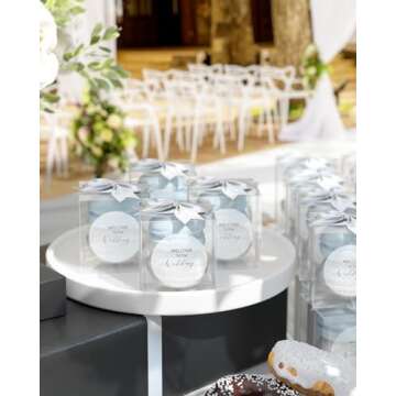 MUNBYN Glitter Thermal Labels for Small Businesses - 500 Roll