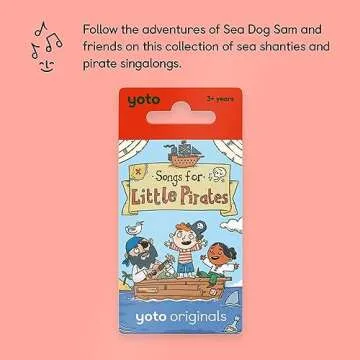 Yoto Songs for Little Pirates – Kids Musical Card for Use with Player & Mini All-in-1 Audio Device...