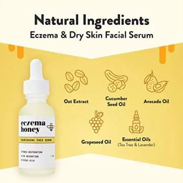 ECZEMA HONEY Nourishing Face Serum - Daily Hydrating Serum - Face Oil for Eczema, Dry & Sensitive Sk...